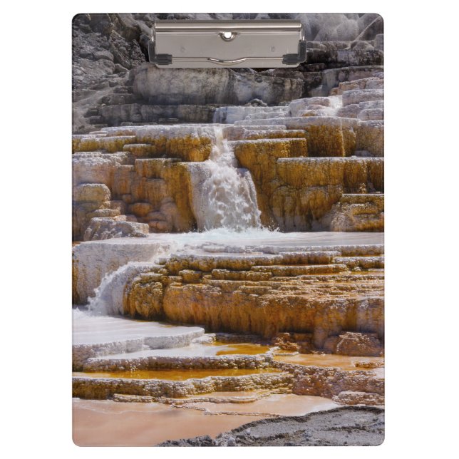 Carpeta De Pinza Cascadas Mammoth Springs (Anverso)