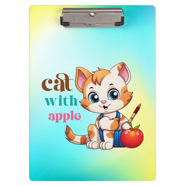Carpeta De Pinza Cat Con Apple-85242 (Anverso)