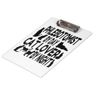 Carpeta De Pinza Cat Lover Phlebotomist