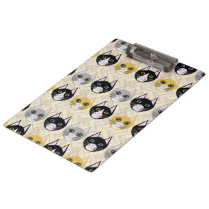 Carpeta De Pinza Cats Herringbone Beige