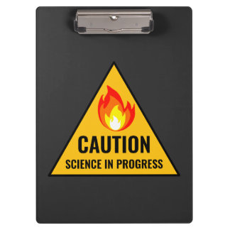 Carpeta De Pinza Caution Science in Progress
