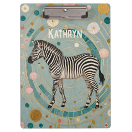 Carpeta De Pinza Cebra caprichosa personalizada