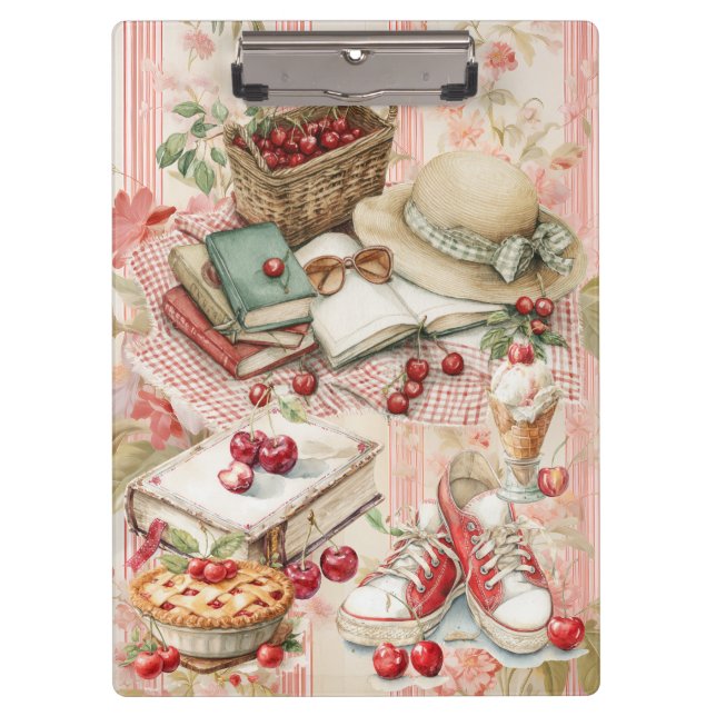 Carpeta De Pinza Cerezas dulces de verano (Anverso)