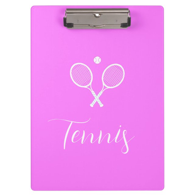 Carpeta De Pinza Chaquetas de tenis y rosa profundo de bola (Anverso)