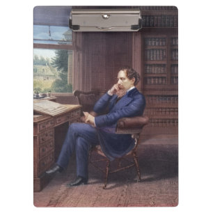 Carpeta De Pinza Charles Dickens en su estudio