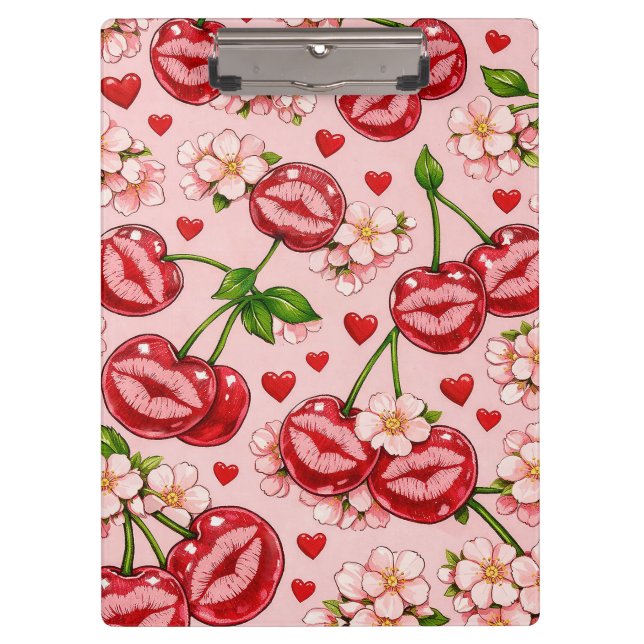 Carpeta De Pinza Cherry Kiss Clipboard (Anverso)