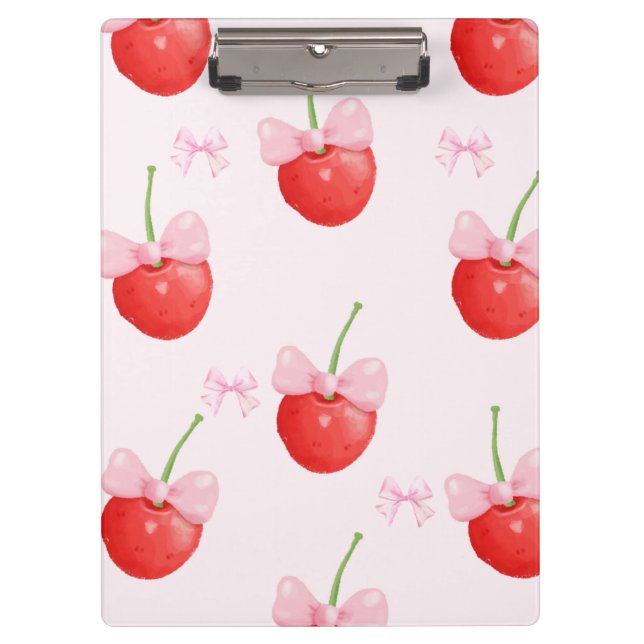 Carpeta De Pinza cherry red and pink back to school (Anverso)