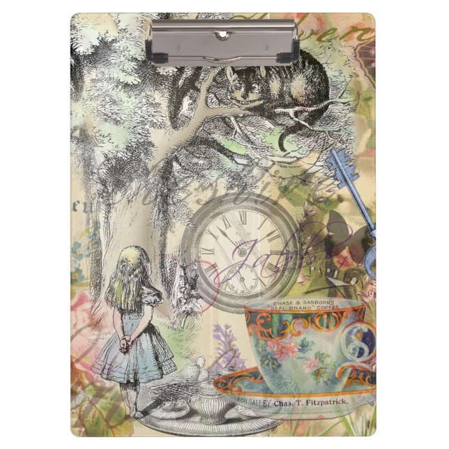 Carpeta De Pinza Cheshire Cat Alice Wonderland Classic (Anverso)