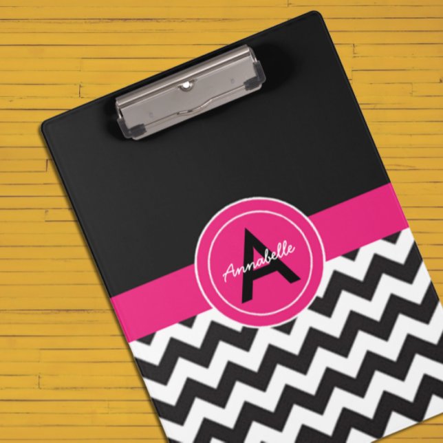 Carpeta De Pinza Chevron rosado negro (Subido por el creador)