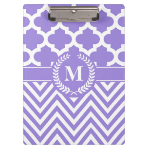 Carpeta De Pinza Chevron y Quatrefoil