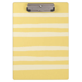 Carpeta De Pinza Chic Moderno Amarillo Mantequilla Rayado 