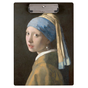 Carpeta De Pinza Chica con arte Pearl Earring-Johannes Vermeer