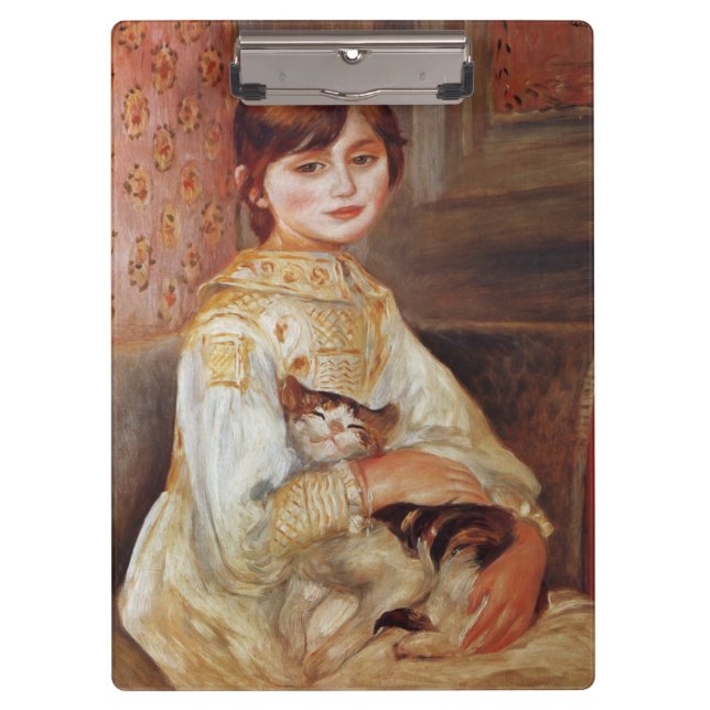 Carpeta De Pinza Chica con gato, Auguste Renoir (Anverso)