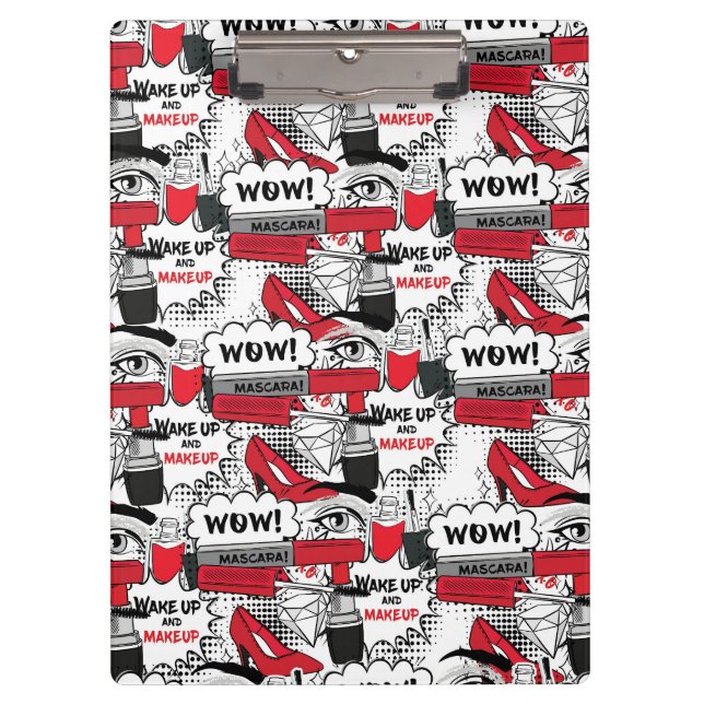 Carpeta De Pinza Chica de maquillaje lindo - Belleza kawaii y moda  (Anverso)