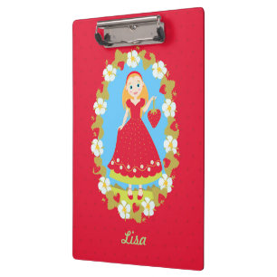 Carpeta De Pinza Chica del partido de cumpleaños Strawberry