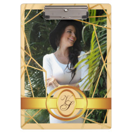 Carpeta De Pinza Chica Dorado Moda Moderno Elegante Vintage #2