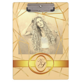 Carpeta De Pinza Chica Geométrico Dorado Moda Moderno Elegante #7