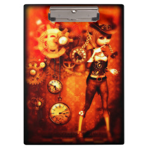 Carpeta De Pinza Chica Steampunk