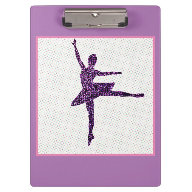 Carpeta De Pinza Chicas bailarina de ballet Pastel Personalizado (Anverso)