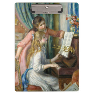 Carpeta De Pinza Chicas jóvenes en el piano - Pedro Renoir