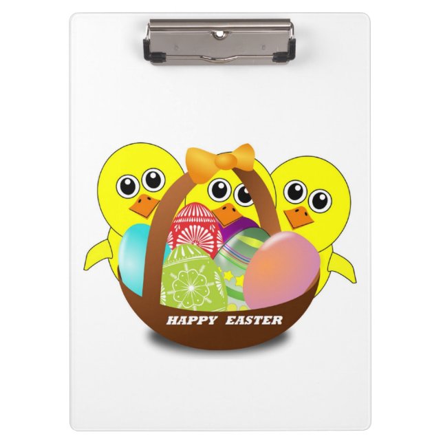 CARPETA DE PINZA CHICKS "HAPPY EASTER" (Anverso)
