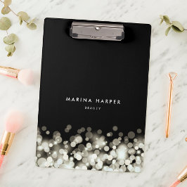 Carpeta De Pinza Chispa de champán personalizada