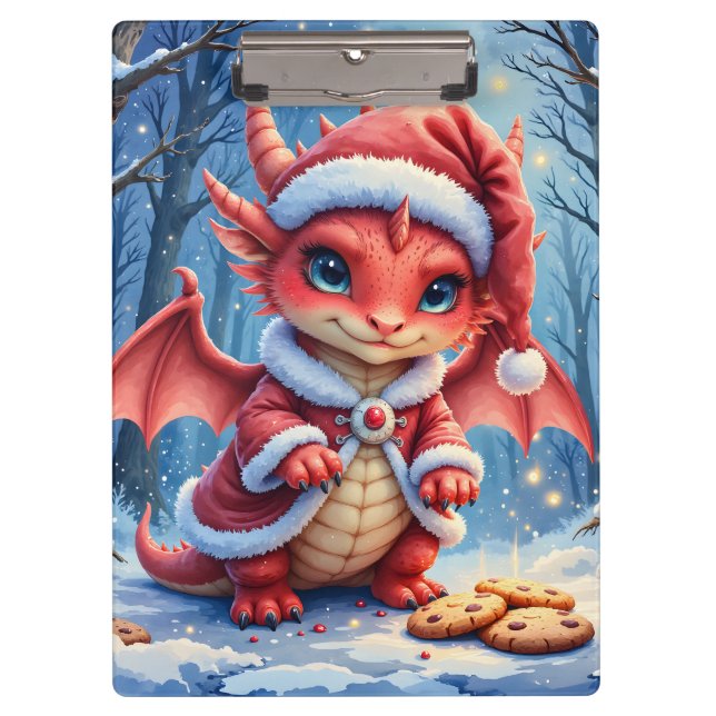 Carpeta De Pinza Christmas dragon, too cute to arrest,  (Anverso)