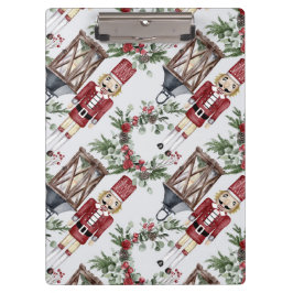 Carpeta De Pinza Christmas nutcrackers and lanterns