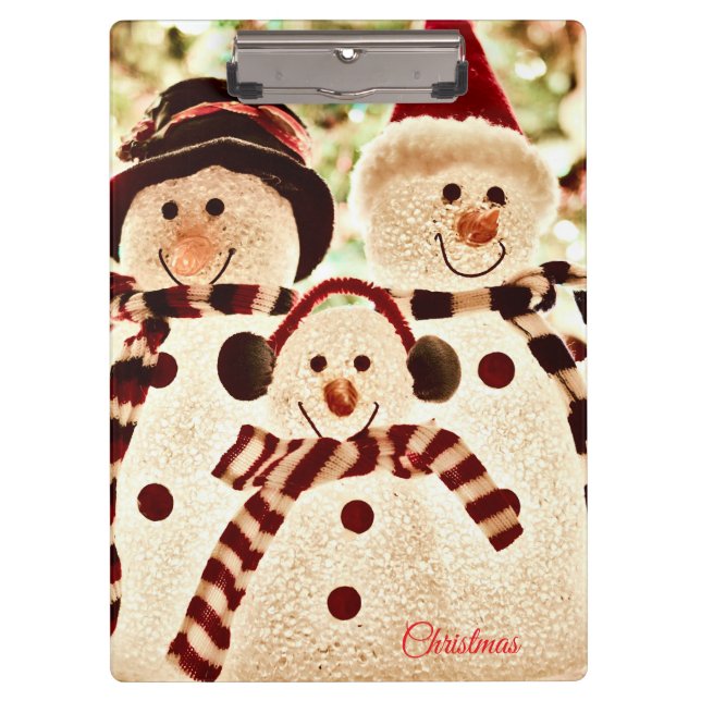 Carpeta De Pinza Christmas Vibes Snowman Celebration (Anverso)