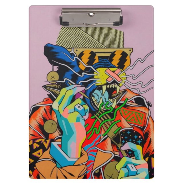 Carpeta De Pinza ciberpunk, anime, manga, ácido, ciber, arte, (Anverso)