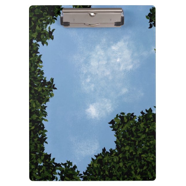 Carpeta De Pinza Cielo azul acogedor  (Anverso)