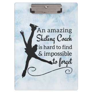 Carpeta De Pinza Cielo azul asombroso Entrenador de patinaje artíst