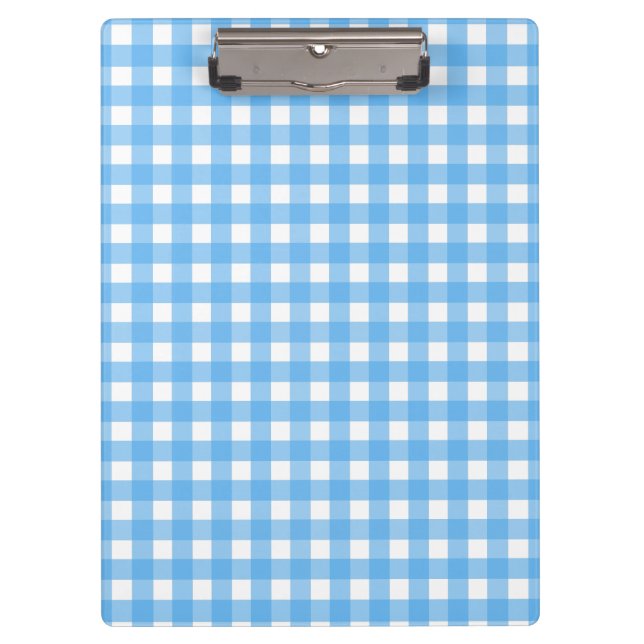 Carpeta De Pinza Cielo azul gingham (Anverso)