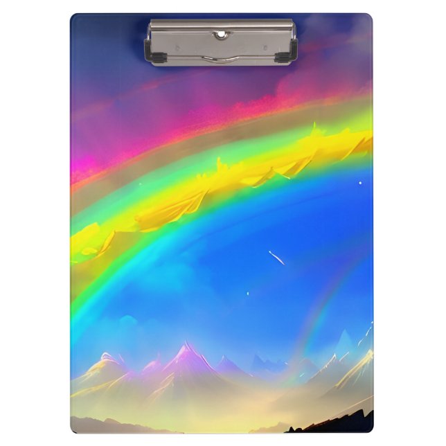 Carpeta De Pinza Cielo brillante de arco iris (Anverso)