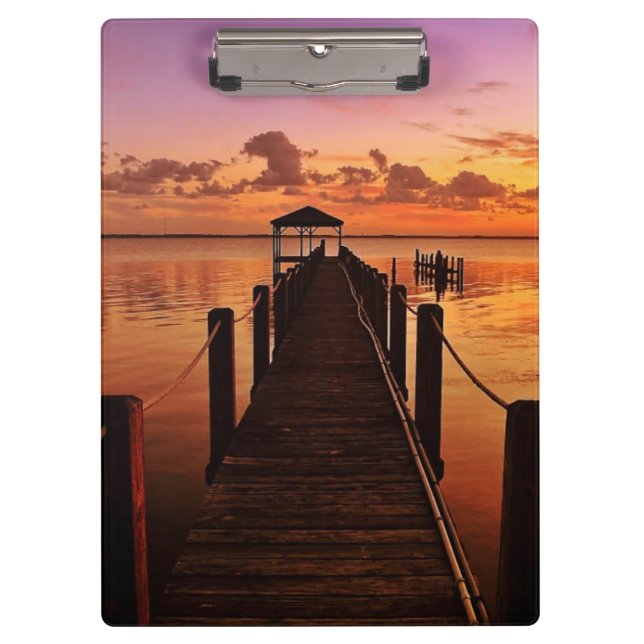 Carpeta De Pinza Cielo de la puesta del sol (Anverso)