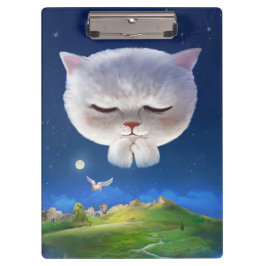 Carpeta De Pinza Cielo nocturno soñado con gato