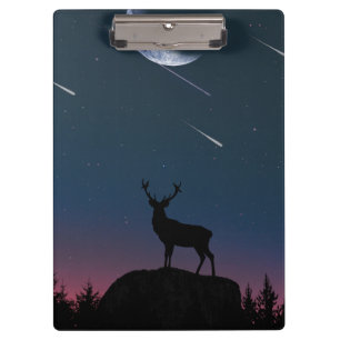 Carpeta De Pinza ciervo bajo la luz de la luna