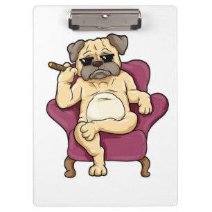 Carpeta De Pinza Cigar para fumar puré Perro Pug de Guay