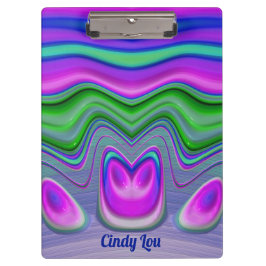 Carpeta De Pinza CINDY LOU ~ 3D! Rosa, Púrpura, Verde, Azul