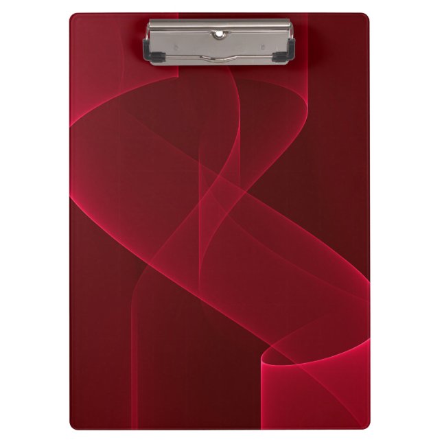 Carpeta De Pinza Cinta roja abstracta elegante (Anverso)