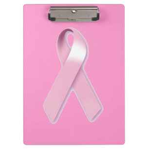 Carpeta De Pinza Cinta rosada del cáncer