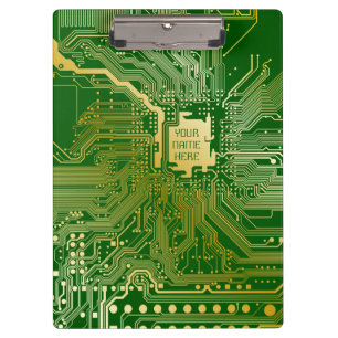 Carpeta De Pinza Circuito monograma Motherboard Electronics Chip Te