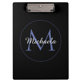 Carpeta De Pinza Círculo minimalista monograma moderno nombre inici