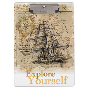 Carpeta De Pinza Cita de automejora elegante de moda Motivacional