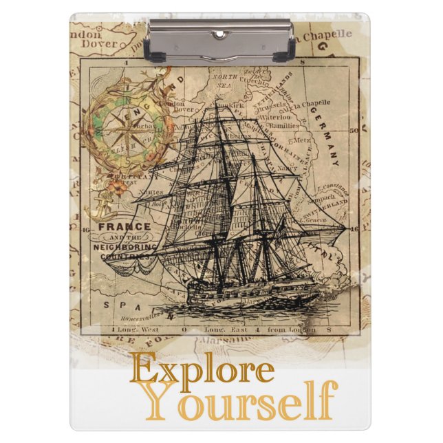 Carpeta De Pinza Cita de automejora elegante de moda Motivacional (Anverso)