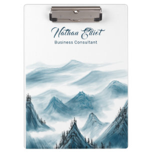 Carpeta De Pinza Cita de pintura paisajística de Montañas Añadir su