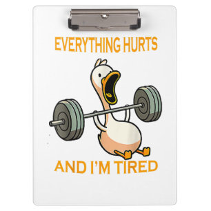 Carpeta De Pinza Cita todo duele y estoy cansado