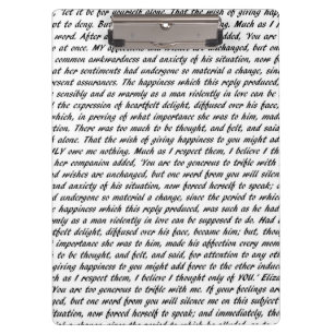 Carpeta De Pinza Citas de Jane Austen de doble cara