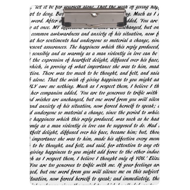 Carpeta De Pinza Citas de Jane Austen de doble cara (Anverso)