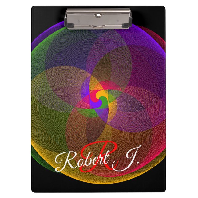 Carpeta De Pinza Citrus Color Blend Geometric Clipboard (Anverso)